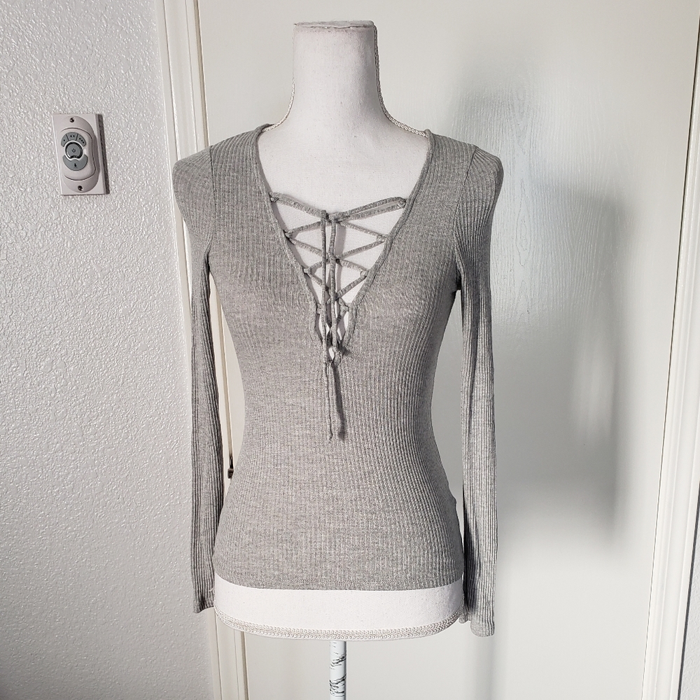 Project Social T Lace-Up Top